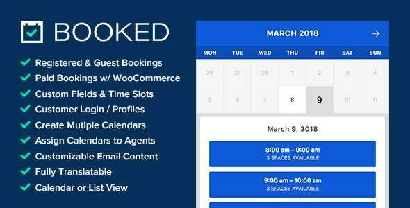 booked plugin gpl v242 appointment booking for wordpress